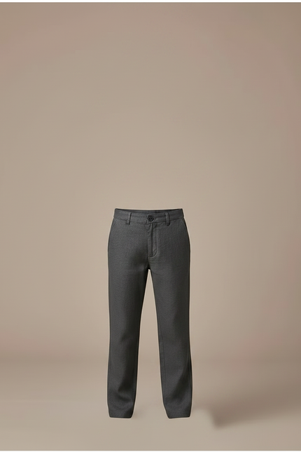 Pantalon Chino Gris Droit Coton Décontracté Enfant - vue 3