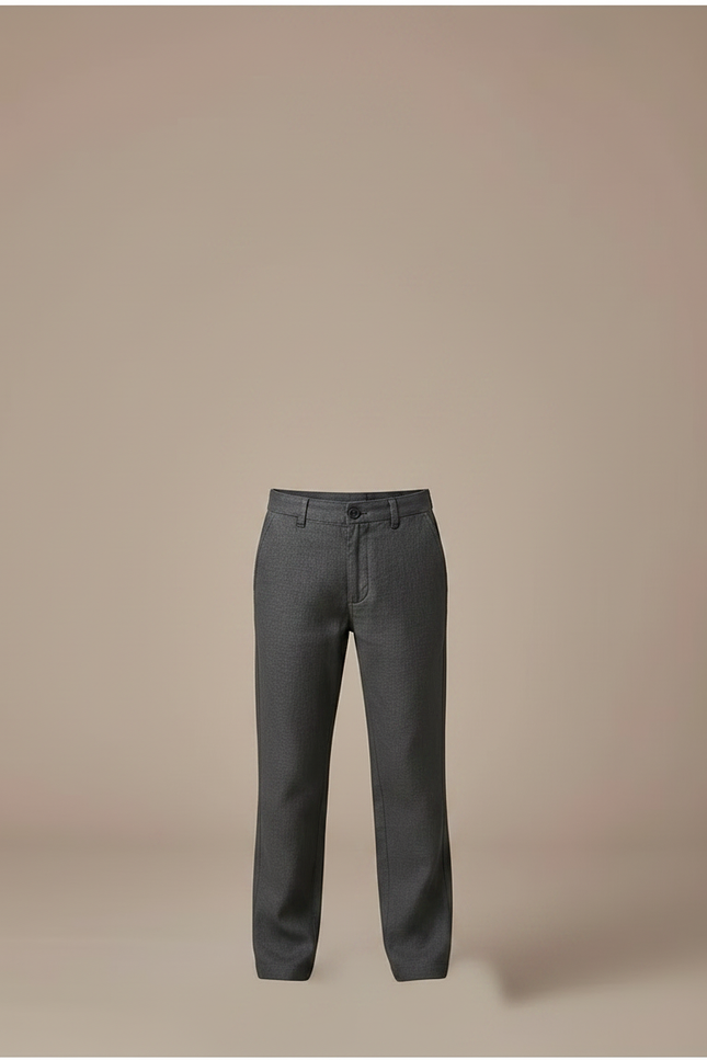 Pantalon Chino Gris Droit Coton Décontracté Enfant - vue 3
