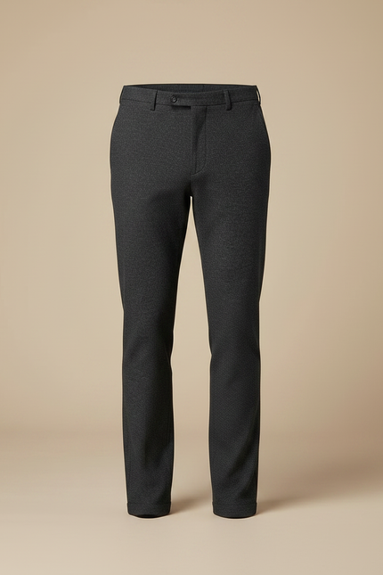 Pantalon Chino Gris Anthracite Texturé Droit Homme - Tweed - vue 3