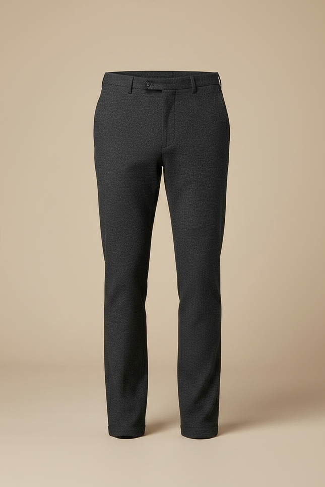 Pantalon Chino Gris Anthracite Texturé Droit Homme - Tweed - vue 3