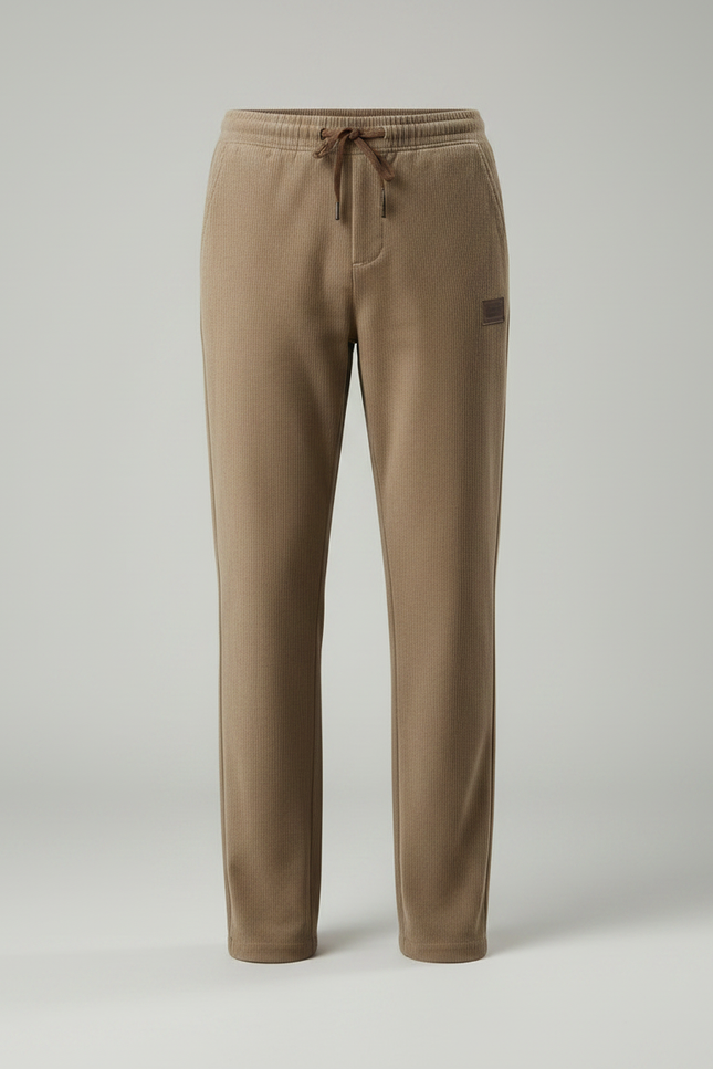 Pantalon Chino Beige Côtelé Droit Cordon Homme - Cordé - vue 3