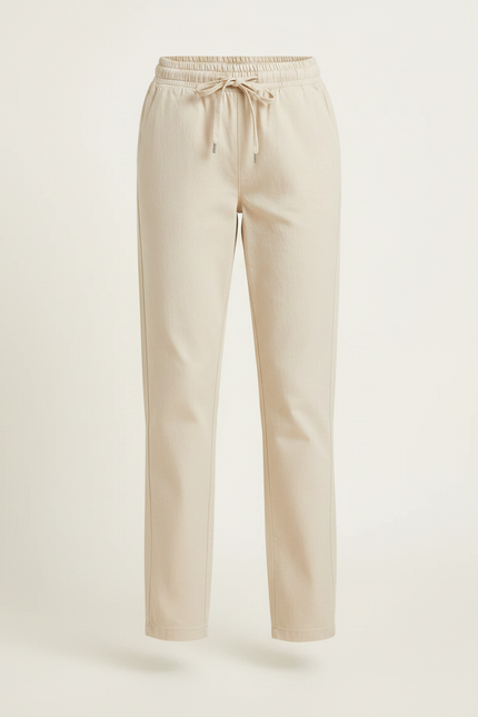 Pantalon Chino Beige Coton Droit Confortable Enfant - vue 3