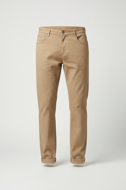 Pantalon Chino Camel Homme - Gabardine - vue 3