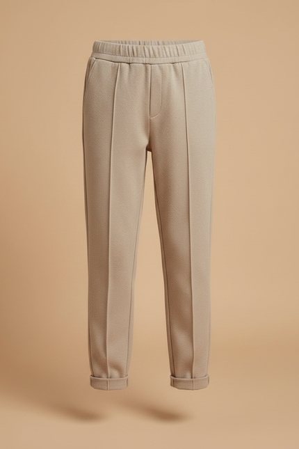 Pantalon Chino Beige Ample Décontracté Enfant - Molleton - vue 3