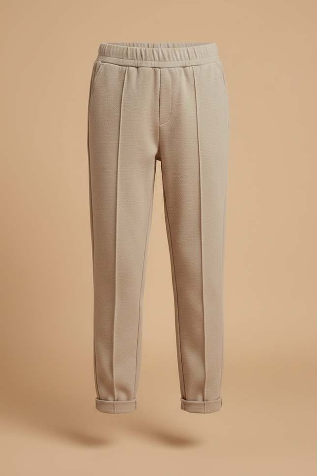 Pantalon Chino Beige Ample Décontracté Enfant - Molleton - vue 3