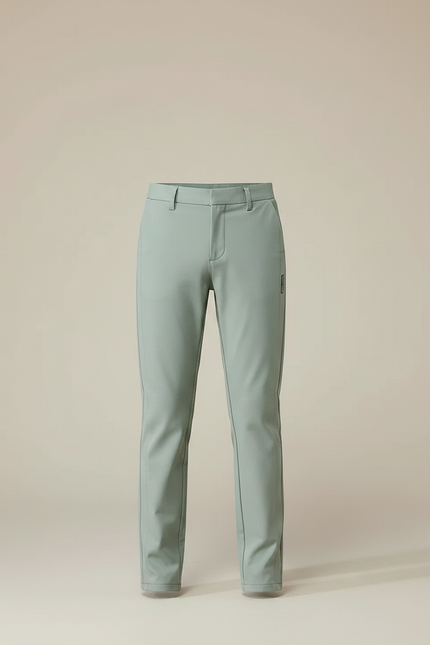 Pantalon Chino Vert Menthe Stretch Slim Enfant - Polyester - vue 3