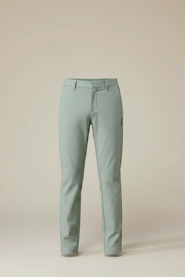 Pantalon Chino Vert Menthe Stretch Slim Enfant - Polyester - vue 3