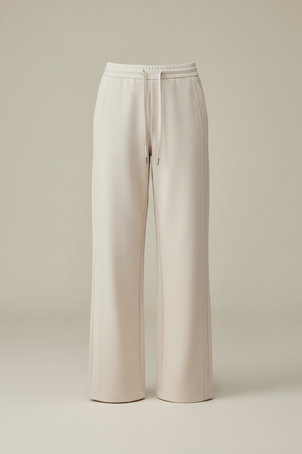 Pantalon Chino Beige Ample Confortable Décontracté Femme - Molleton - vue 3