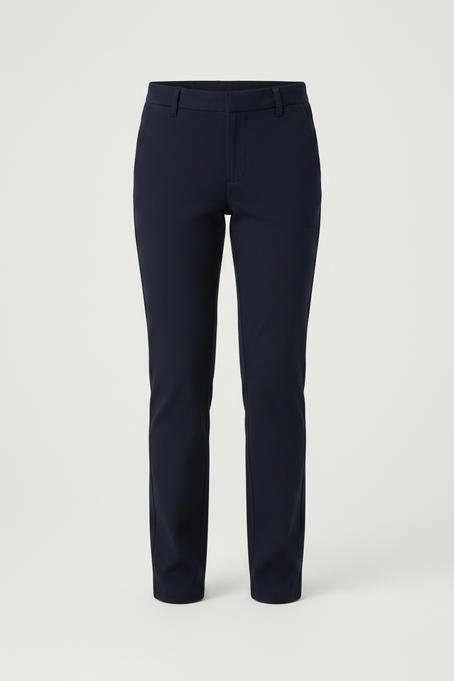 Pantalon Chino Marine Coupe Droite Fille Coton - vue 3