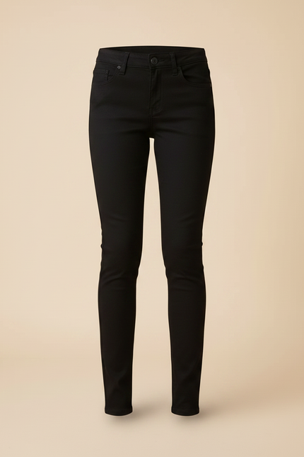 Pantalon Chino Noir Slim Coton Enfant Décontracté - vue 3