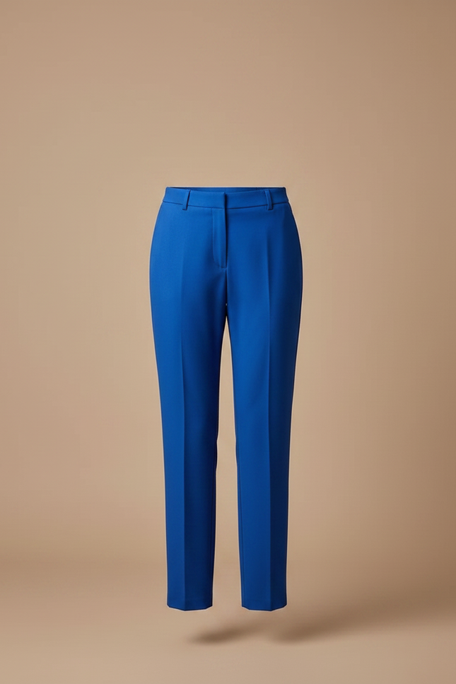 Pantalon Chino Femme Bleu Electrique - Polyester - vue 3