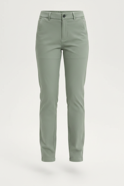 Pantalon Chino Vert Droit Décontracté Enfant - Coton - vue 3