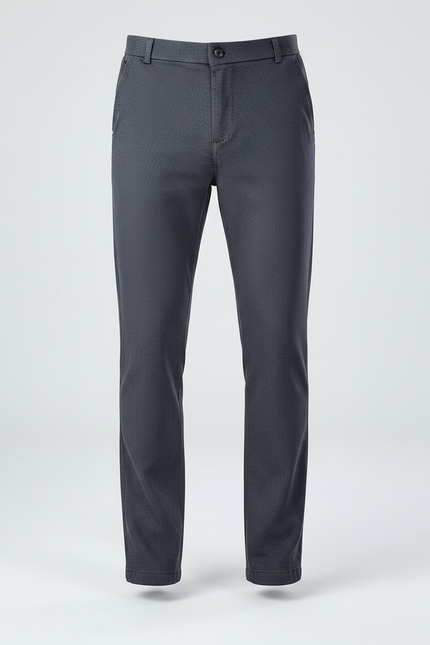 Pantalon Chino Stretch Homme - Gris Gabardine - vue 3