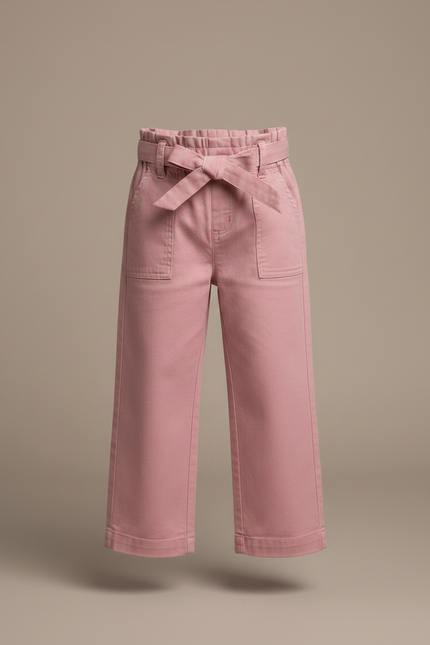Pantalon Chino Vieux Rose - Gabardine - vue 3