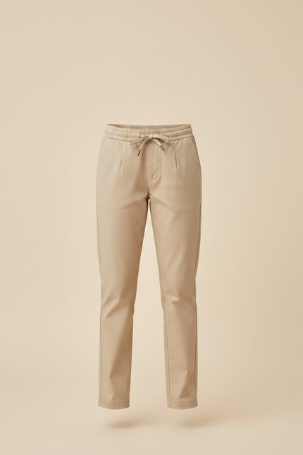 Pantalon Chino Beige Coton Décontracté Enfant Fille - Gabardine - vue 3