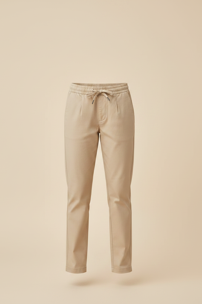 Pantalon Chino Beige Coton Décontracté Enfant Fille - Gabardine - vue 3