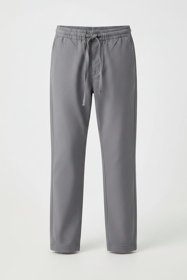 Pantalon Chino Gris Coton Décontracté Garçon Cordon - vue 3
