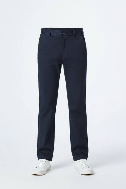 Pantalon Chino Bleu Marine Coupe Droite Enfant - Gabardine - vue 3