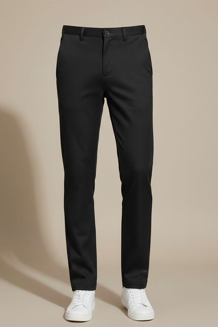 Pantalon Chino Noir Slim Respirant Élastique Homme - Polyester - vue 3
