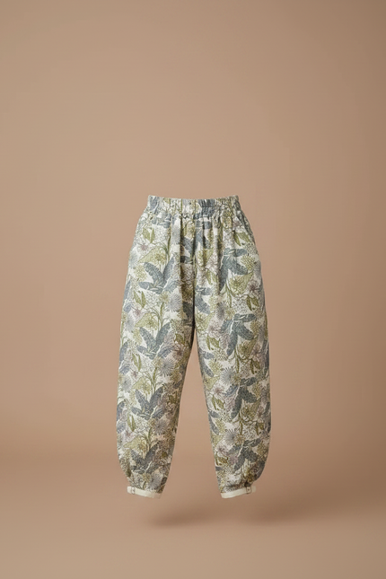 Pantalon Chino Fleuri Ample Léger Anti-Moustique Fille - Imprimé Viscose - vue 3