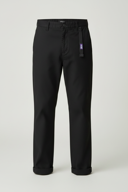 Pantalon Chino Skate - Noir Coton - vue 3