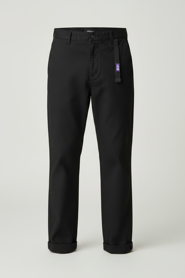Pantalon Chino Skate - Noir Coton - vue 3