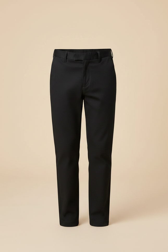 Pantalon Chino Noir Coupe Droite Casual Enfant - Coton - vue 3