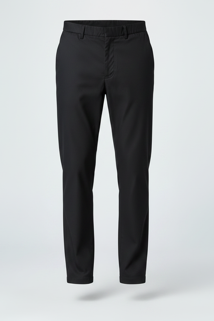 Pantalon Chino Noir Droit Classique Homme Élégant - Gabardine - vue 3
