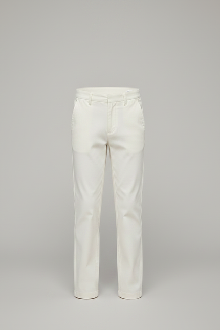 Pantalon Chino Écru Coupe Droite Coton Élégant Garçon - Beige - vue 3