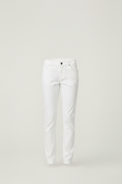 Pantalon Chino Blanc Coton Slim Enfant Fille - vue 3