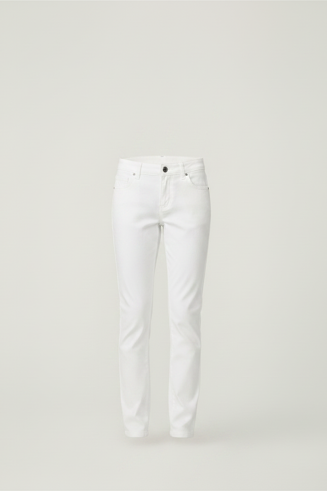 Pantalon Chino Blanc Coton Slim Enfant Fille - vue 3