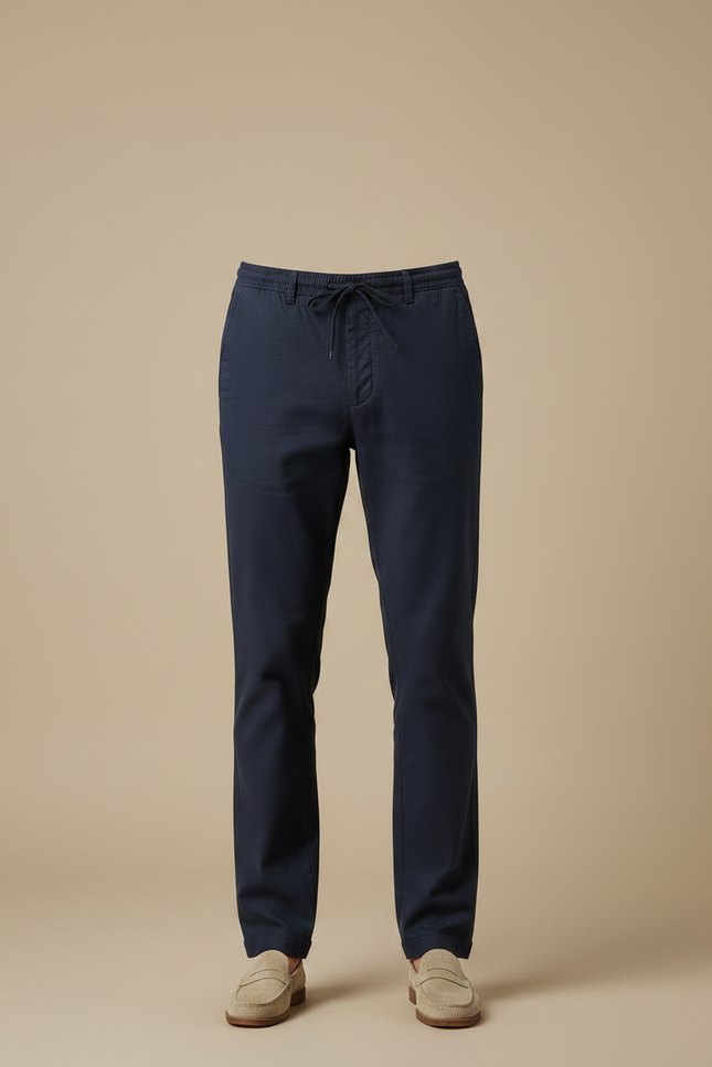 Pantalon Chino Homme Bleu Marine Tapered - Coton - vue 3