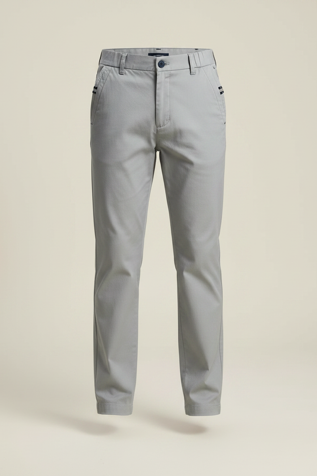 Pantalon Chino Gris Coton Droit Classique Garçon - vue 3