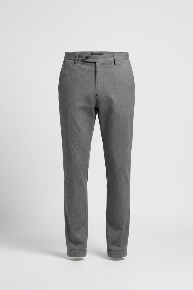 Pantalon Chino Gris Slim Tencel Stretch Élégant Homme - Viscose - vue 3