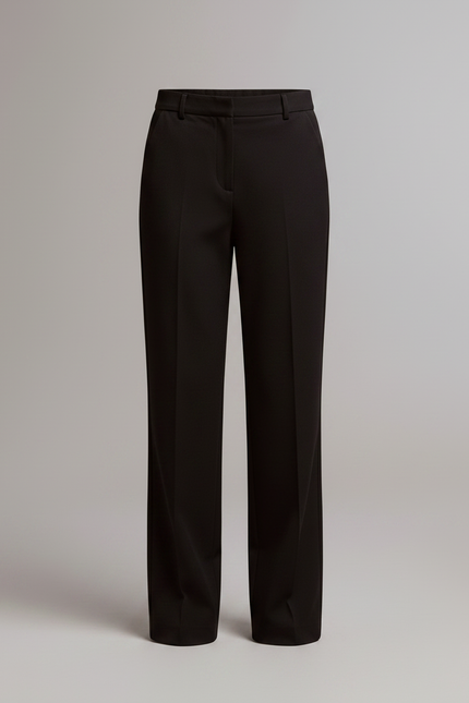 Pantalon Chino Noir Droit Fluide Élégant Enfant - Gabardine - vue 3