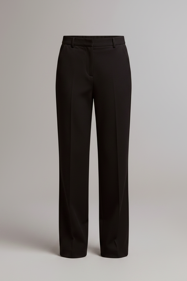 Pantalon Chino Noir Droit Fluide Élégant Enfant - Gabardine - vue 3