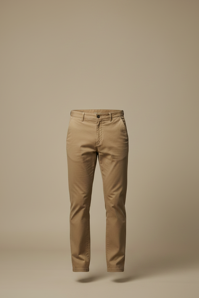 Pantalon Chino Homme Kaki Tapered - Gabardine - vue 3