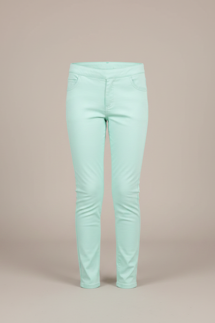 Pantalon Chino Vert D'eau - Gabardine - vue 3
