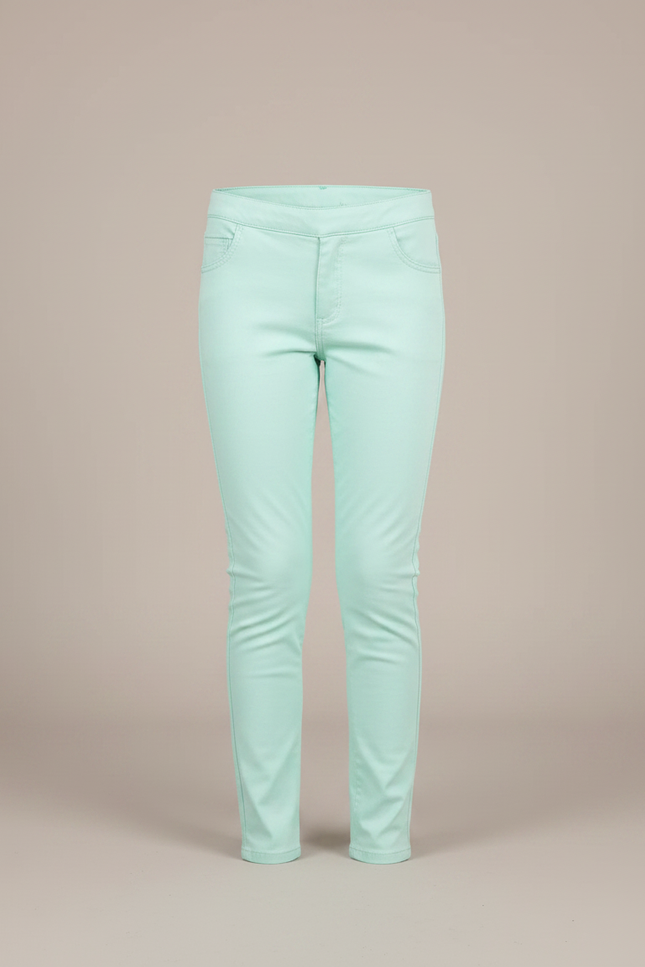 Pantalon Chino Vert D'eau - Gabardine - vue 3