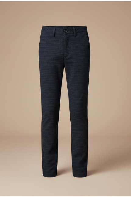 Pantalon Chino Bleu Marine Coton Slim Garçon Élégant - vue 3