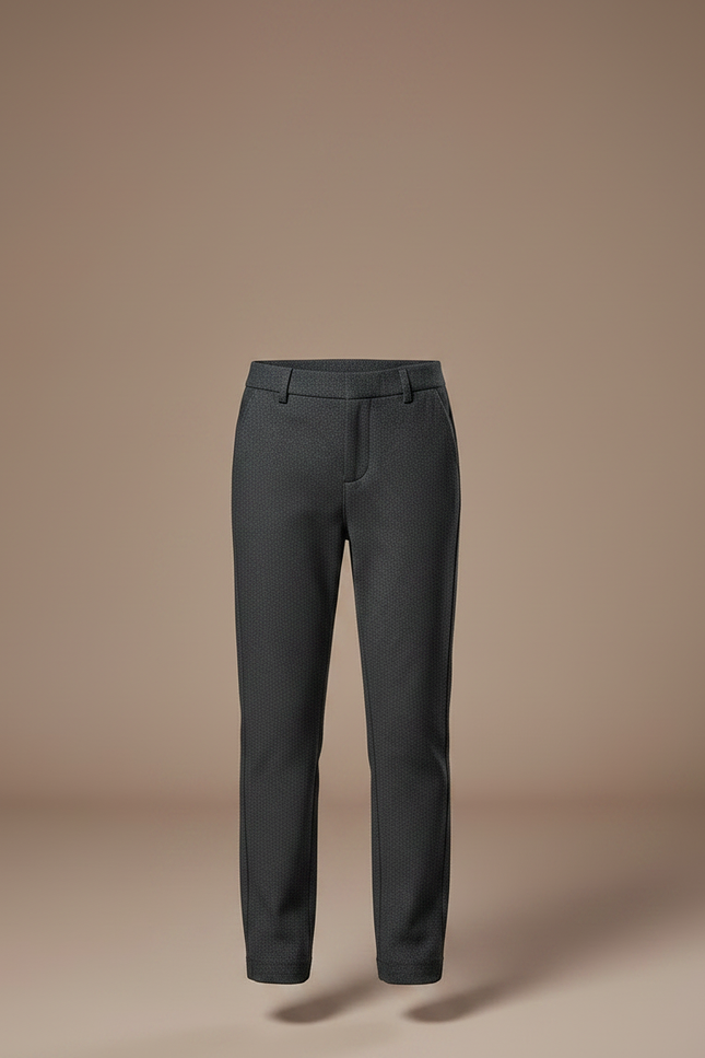 Pantalon Chino Gris Fille Slim Imprimé Décontracté - Tweed - vue 3