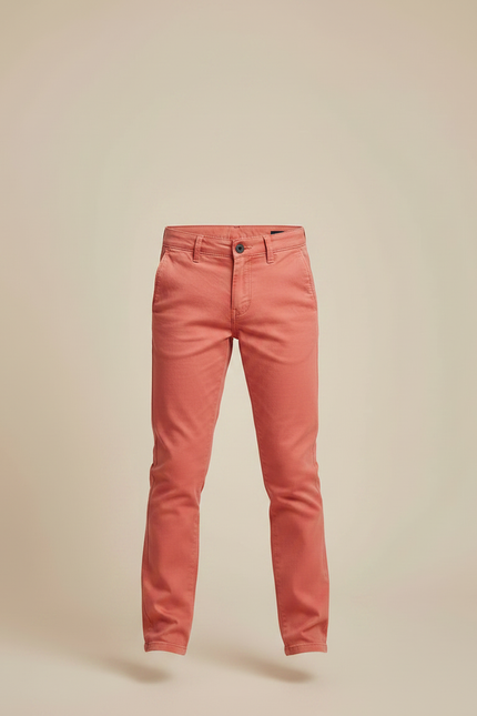Pantalon Chino Rouge Garcon - Gabardine - vue 3