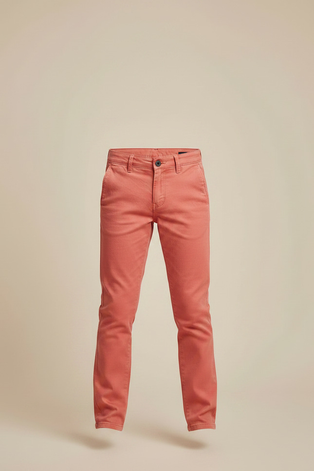 Pantalon Chino Rouge Garcon - Gabardine - vue 3
