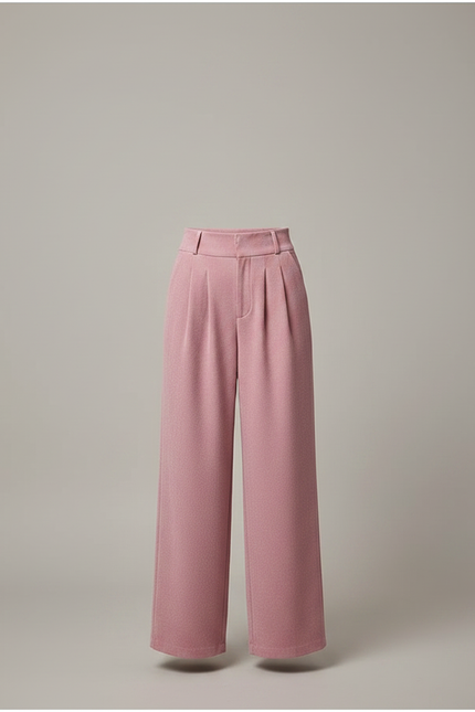 Pantalon Chino Rose Flannel Droit Ample Hiver - Laine - vue 3
