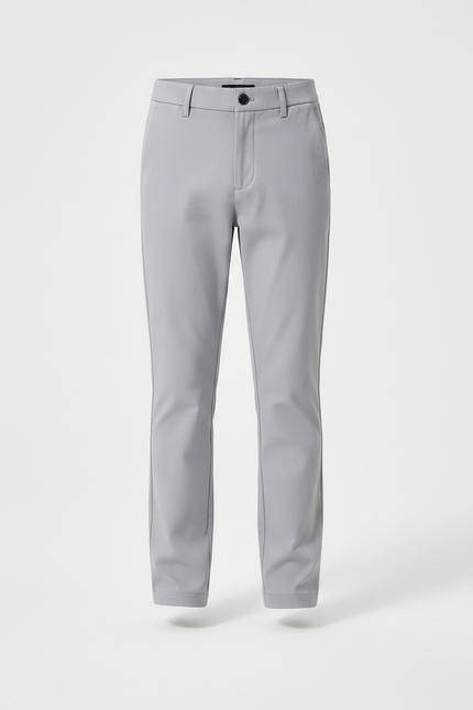 Pantalon Chino Gris Slim Enfant Décontracté Ajusté - Polyester - vue 3