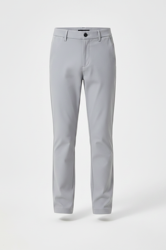 Pantalon Chino Gris Slim Enfant Décontracté Ajusté - Polyester - vue 3