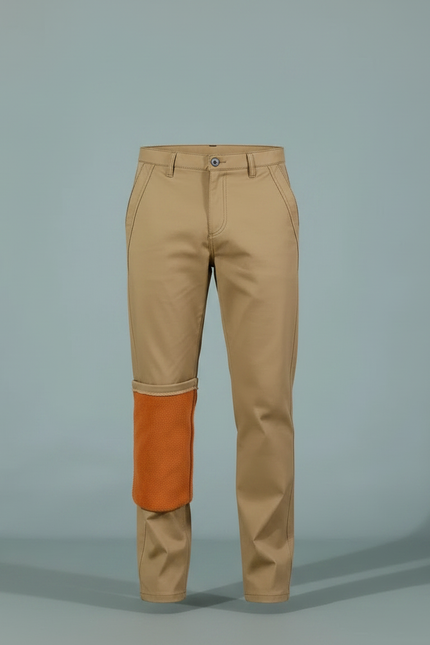 Pantalon Chino Flanelle - Beige Molleton - vue 3