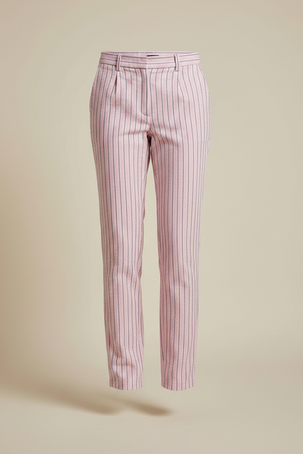 Pantalon Chino Femme Raye - Rose Lin - vue 3