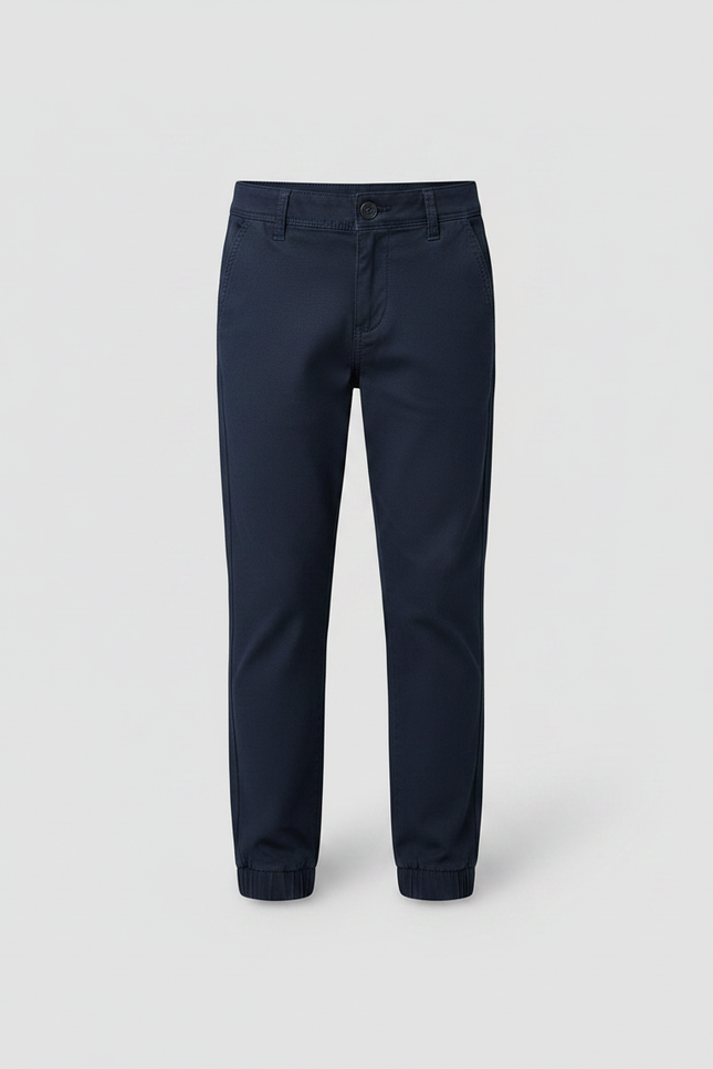 Pantalon Chino Marine Coton Resserré Enfants Casual - vue 3