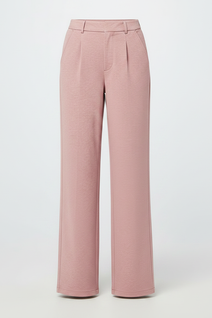 Pantalon Chino Rose Ample Plissé Décontracté Femme - Maille - vue 3